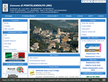Tablet Screenshot of comune.pontelandolfo.bn.it